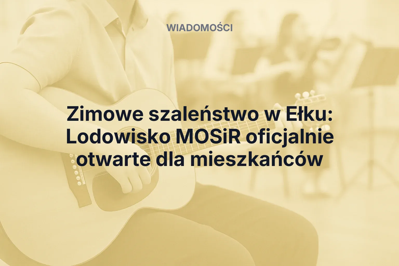Artykuł: Zimowe szaleństwo w Ełku: Lodowisko MOSiR oficjalnie otwarte dla mieszkańców