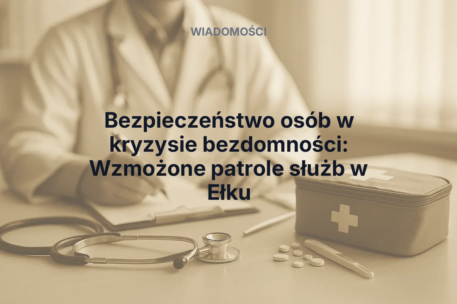 Miniatura: Bezpieczeństwo osób w kryzysie bezdomności: Wzmożone patrole służb w Ełku
