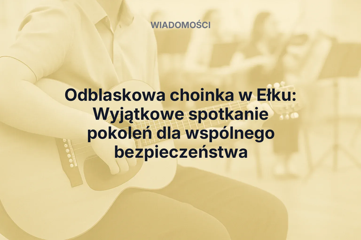 Miniatura: Odblaskowa choinka w Ełku: Wyjątkowe spotkanie pokoleń dla wspólnego bezpieczeństwa
