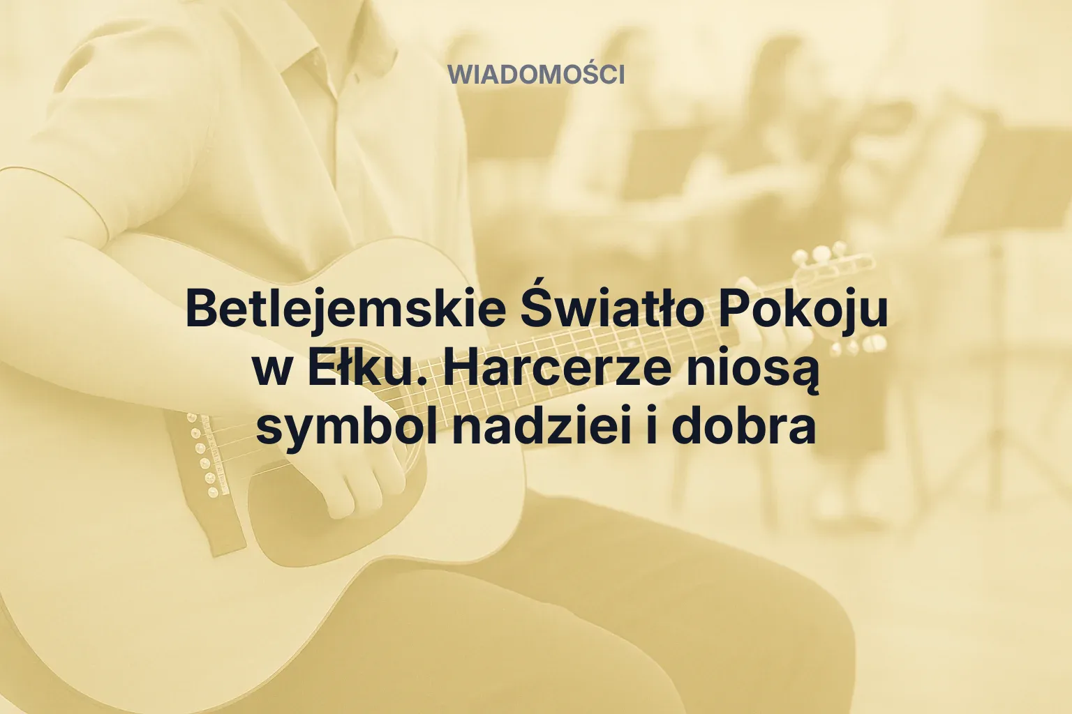 Miniatura: Betlejemskie Światło Pokoju w Ełku. Harcerze niosą symbol nadziei i dobra